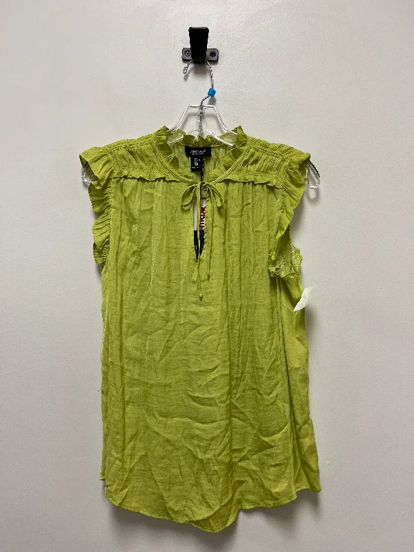 Top Sleeveless By Jones And Co In Green, Size: M