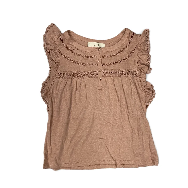 Top Sleeveless By Loft In Pink, Size: Xs