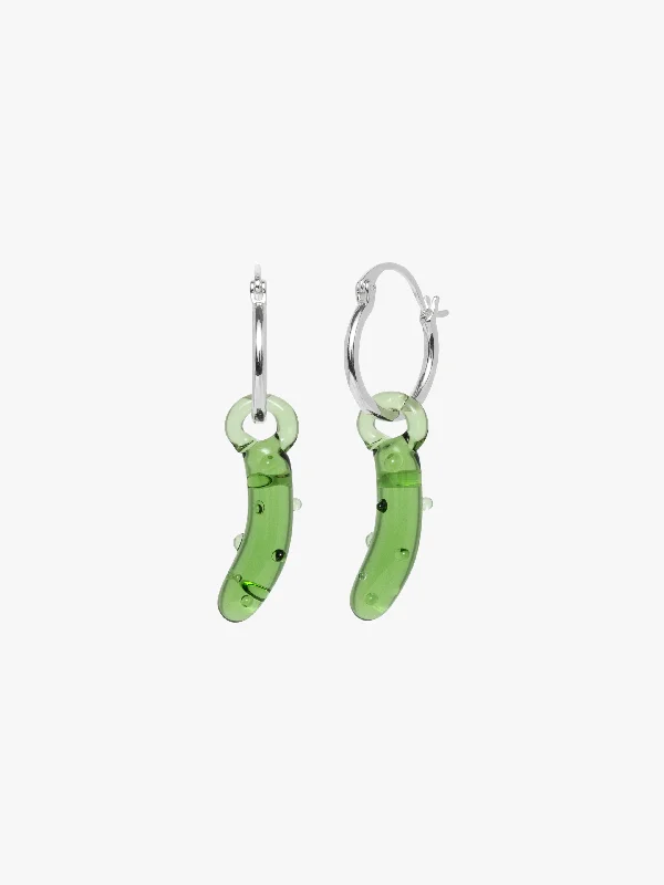 Pickle Hoops - Green/Silver